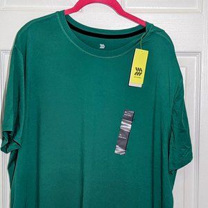 All in Motion (Target) Men's Athletic T-Shirt, Green, XL, NWT